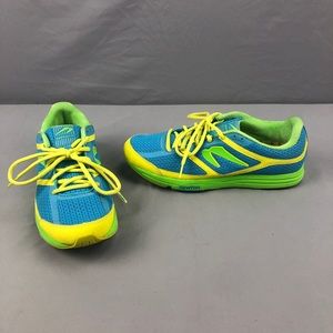 Newton Energy NR Running Shoes Style 004213 Blue Yellow Green Womens Size 9.5